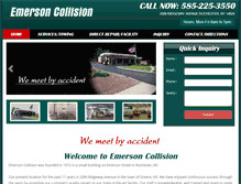 Tablet Screenshot of emersoncollision.com